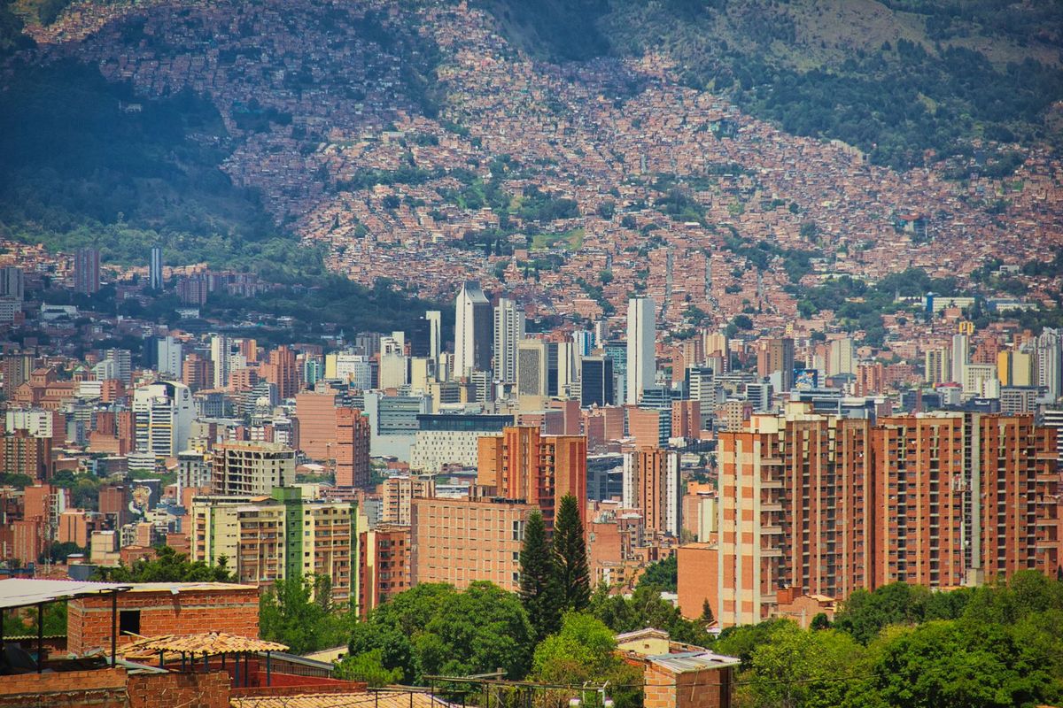 Vista panorámica de Medellín