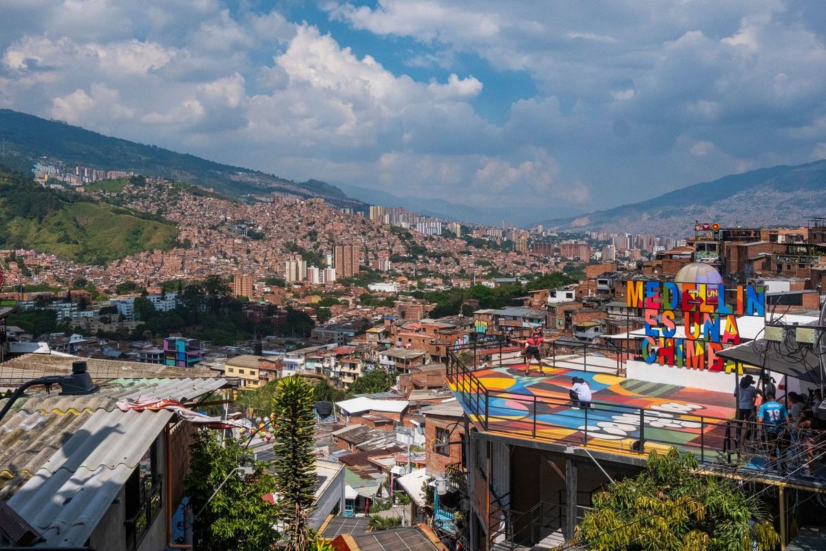 Terrazas de colores de la Comuna 13, Medellín